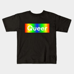 Queer Rainbow_White Kids T-Shirt